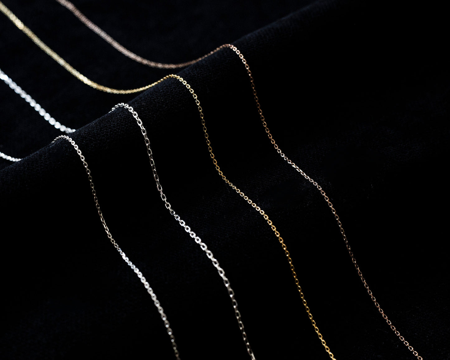 Best Seller, Sterling Silver Chain, Sterling Silver Gold Finished Chain, Dainty Rose Gold Chain, Everyday Chain, Simple Chain , Any Sizes - silvergoldandrose