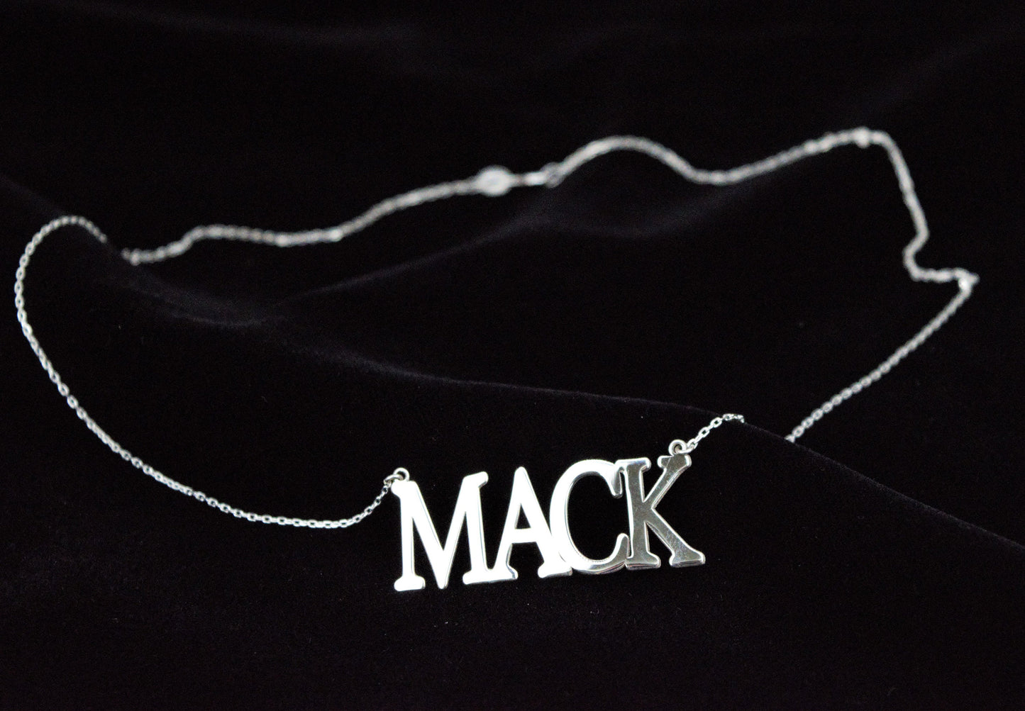 925 Sterling Silver Custom Big Name Necklace, Personalized Jewelry, Big Name Necklace, RnB Style Necklace, Personalized Name Filled Jewelry - silvergoldandrose