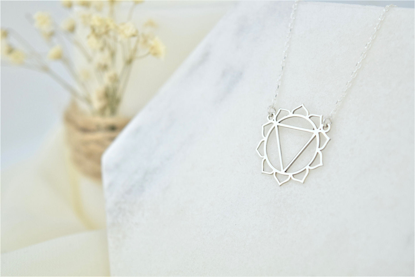 Solar Plexus Chakra Necklace • Manipura Yoga Jewelry • Handmade Chakra • Hindu Necklace • Yoga Chakra • Seven Chakra Symbol Jewelry - silvergoldandrose