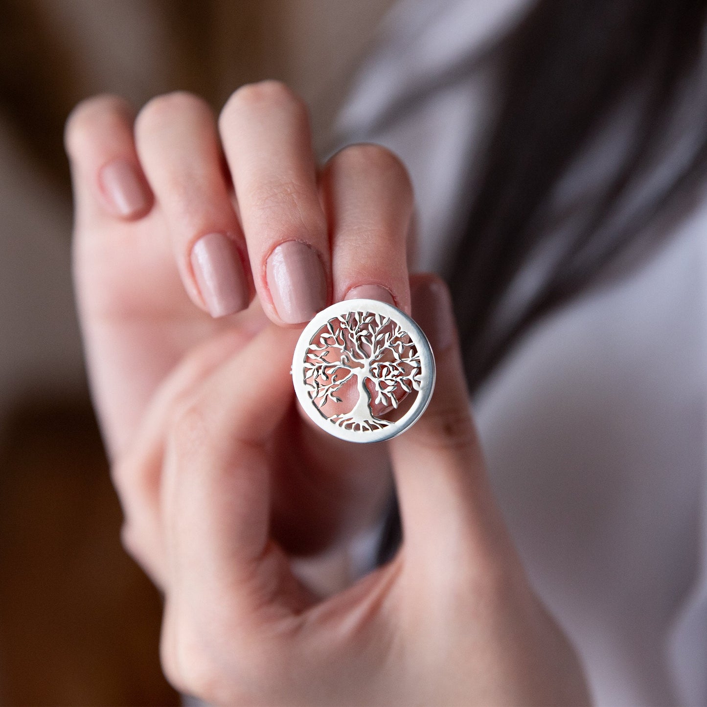 Personalized Tree Of Life Brooches • Custom Family Tree Pins • Personalized Jewelry • Custom Handmade Yoga Pin by NecklaceDreamWorld - silvergoldandrose