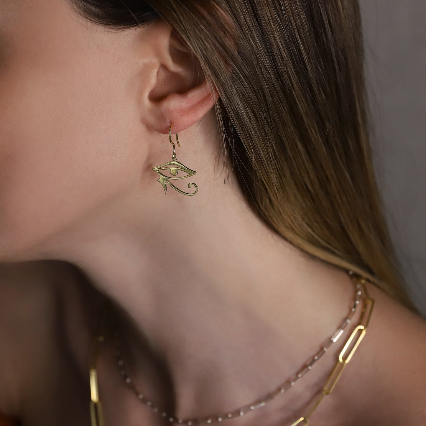 Eye of Ra Dangle Earrings