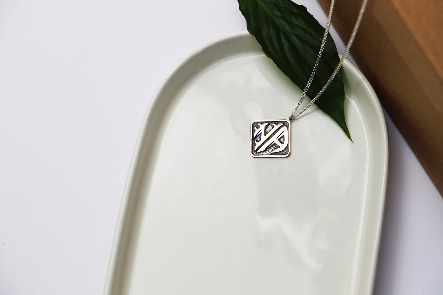 Two Initial Monogram Necklace Silver for Men with Curb Chain, Gold Custom 2 Monogram Necklace • Perfect Silver Gifts by NecklaceDreamworld - silvergoldandrose