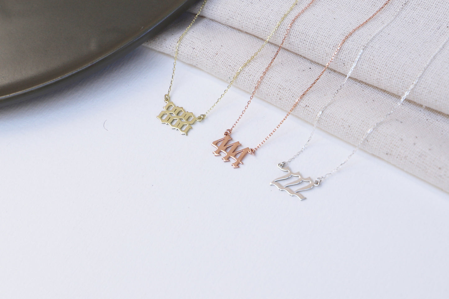 Personalized Angel Number Necklace | Sterling Silver | Inspire & Celebrate Your Journey with 111-999
