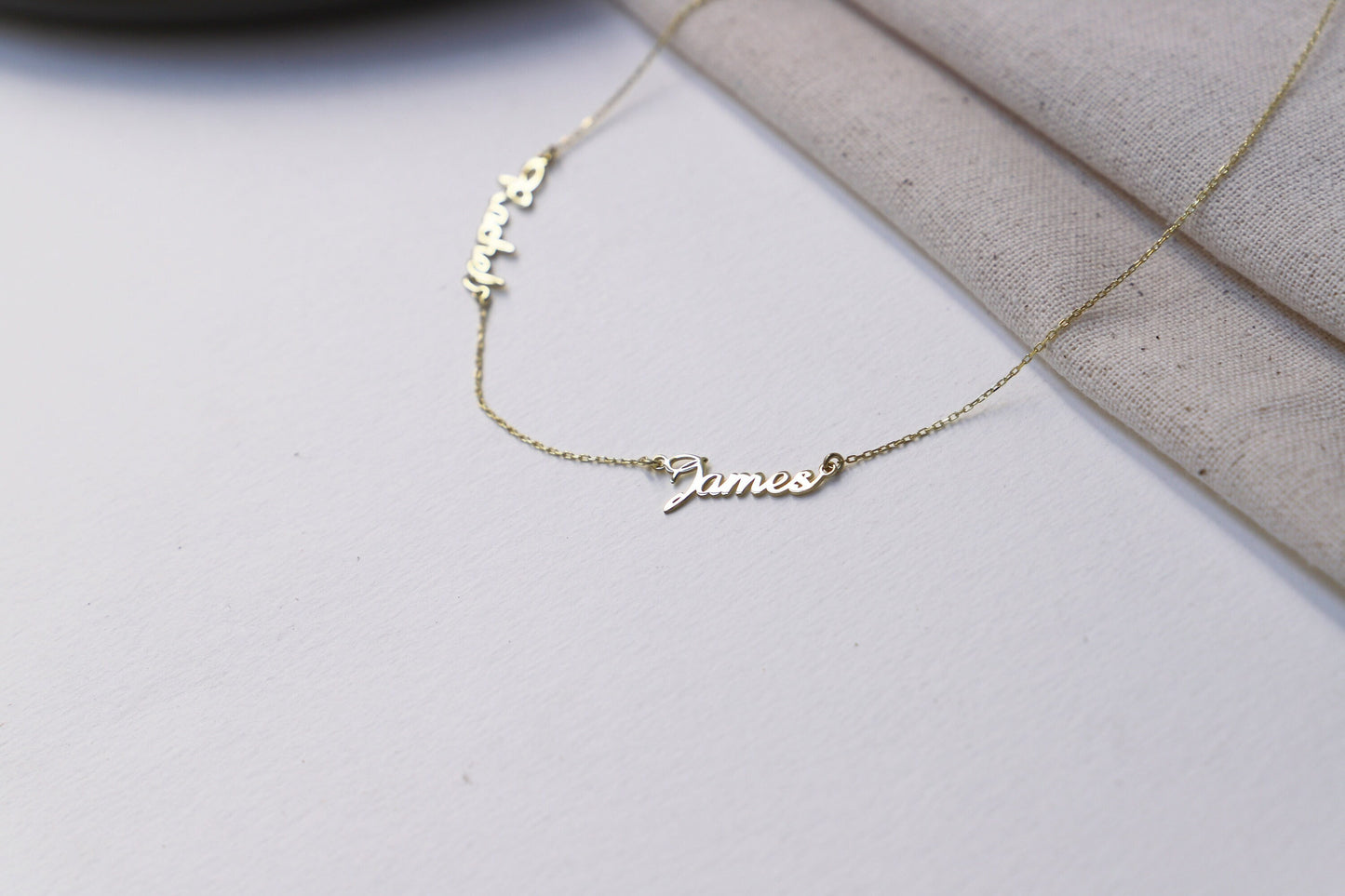 Custom Multiple Name Plate Choker Necklace | Gold Baby Name Jewelry | Perfect Silver Gifts | Dainty Handmade Birthday Gifts for Mom