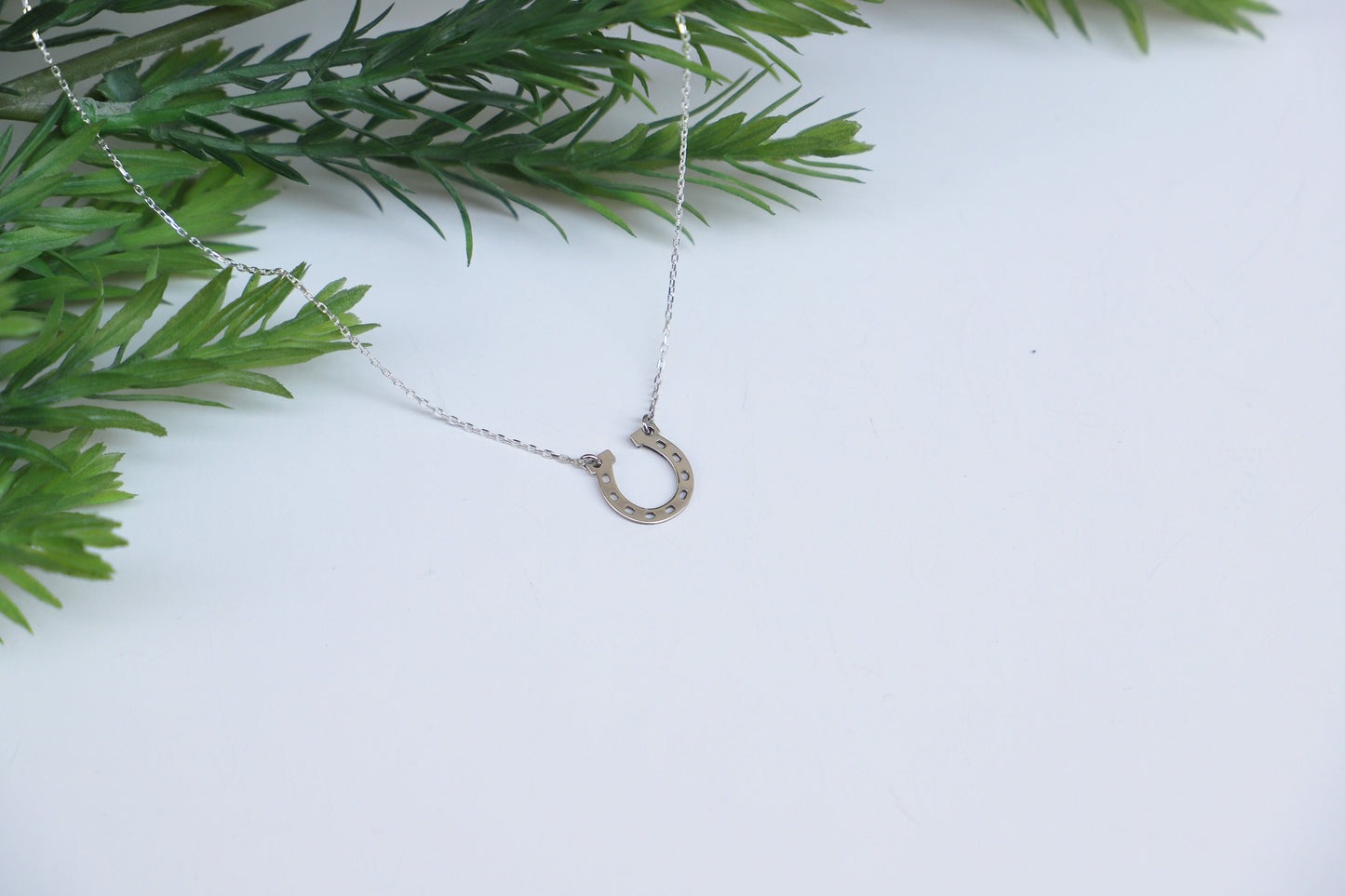 Lucky Charm Tiny Horseshoe Necklace | Silver Good Luck Pendant | Perfect Gift for Inspiration & Positivity