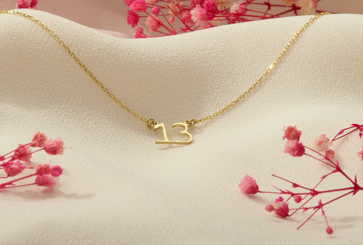 Dainty Angel Number Necklace in 14K gold Filled, 14K Rose Gold Filled and 925 Sterling Silver, Everyday Wear Unique Gifts