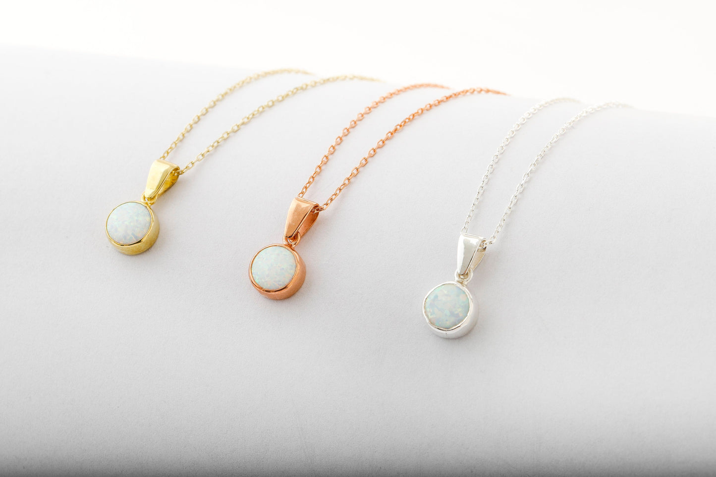14k Gold Opal Necklace, Dainty Real Opal Necklace, Opal Jewelry, Bridesmaid Necklaces Gifts