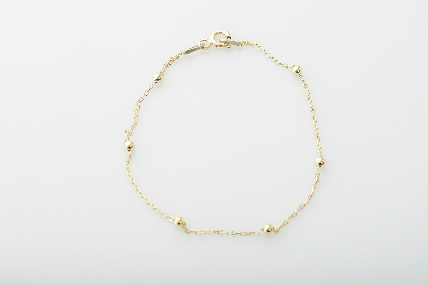 Dainty Satellite Chain Bracelets for Women in 14K Gold, Everyday Jewelry by NecklaceDreamWorld, Ankle Bracelet Gold, Minimalist Jewelry - silvergoldandrose
