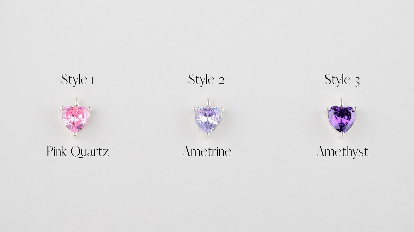 Delicete Pink Quartz, Ametrine, and Amethyst Crystal Choker Necklace in 14K Gold, Sterling Silver and Rose Gold by NecklaceDreamWorld