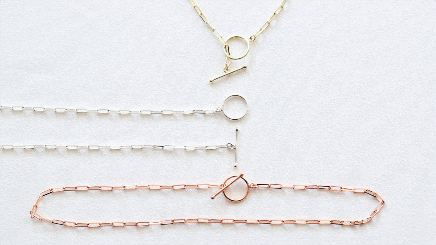 Sailor's Delight Link Chain Necklace with Nautical Clasp