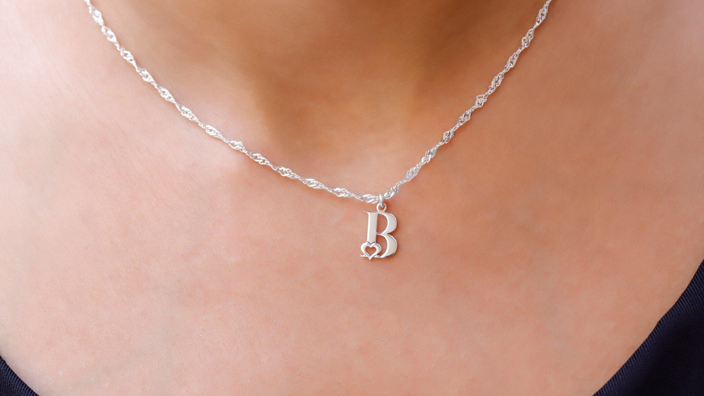 Initials Matter Personalized Singapore Ball Chain Necklace - Shine with Your Unique Style!