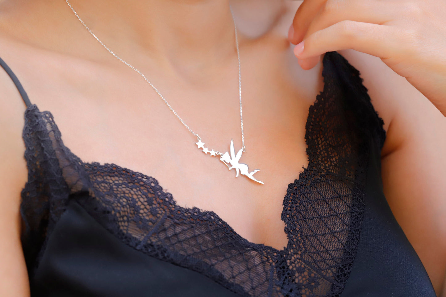 Flying Fairy Necklace for Girls - Dainty Pendant Jewelry, Magical Gift for Daughters