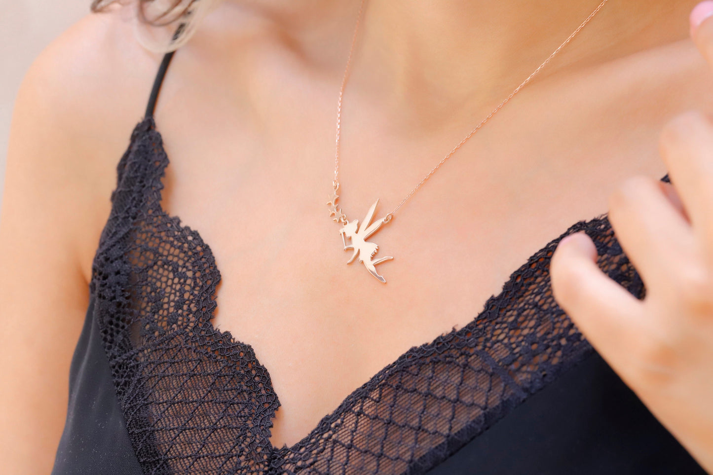 Flying Fairy Necklace for Girls - Dainty Pendant Jewelry, Magical Gift for Daughters