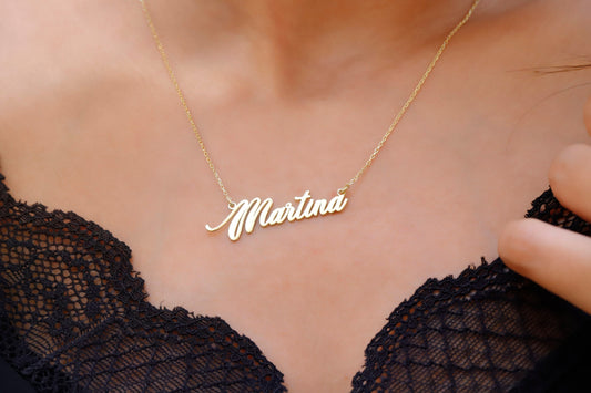 Twist Chain Name Necklace | Personalized 14K Gold Filled Jewelry | Custom Gold Necklace for Unique Style