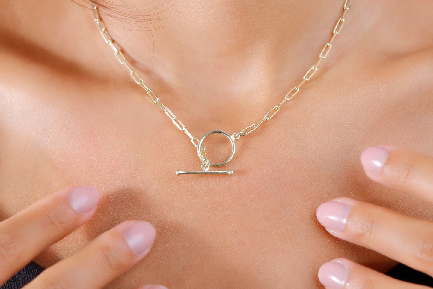 Sailor's Delight Link Chain Necklace with Nautical Clasp