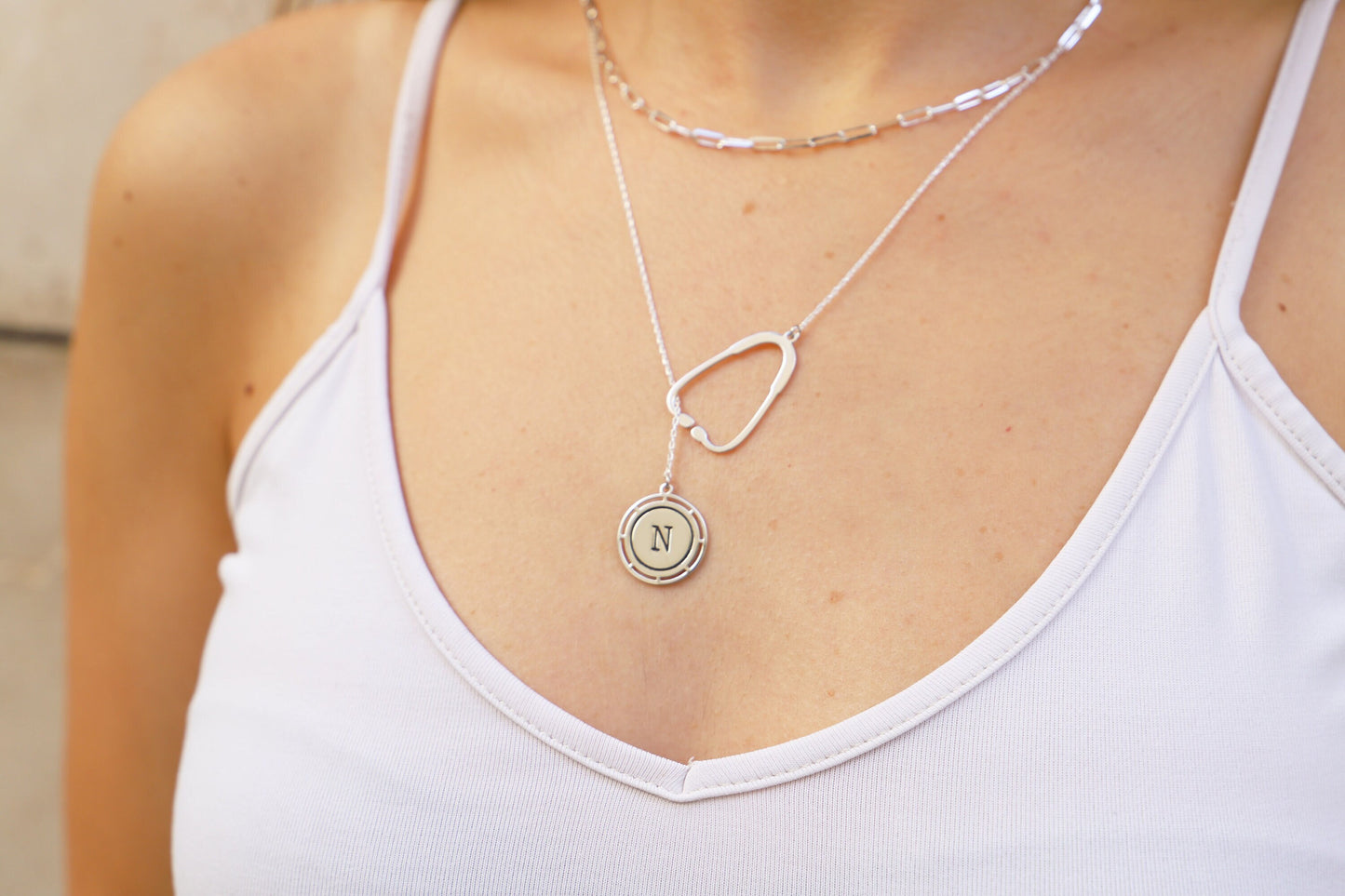 Pulse Heart Stethoscope Necklace - Elegant Design Celebrating Healthcare Heroes
