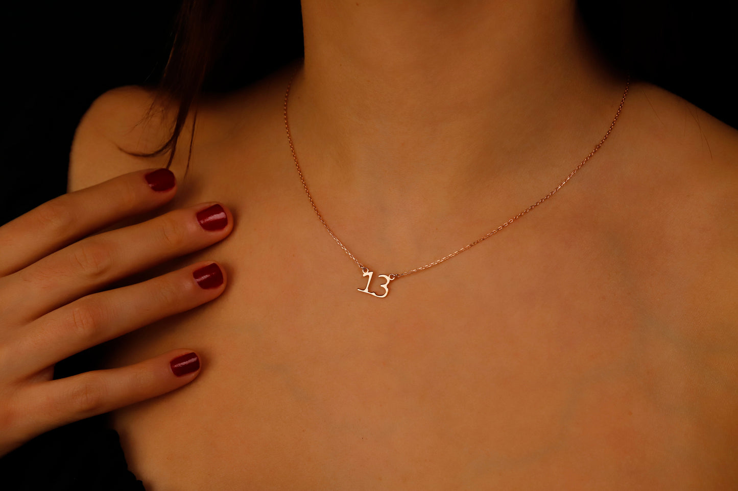 Dainty Angel Number Necklace in 14K gold Filled, 14K Rose Gold Filled and 925 Sterling Silver, Everyday Wear Unique Gifts