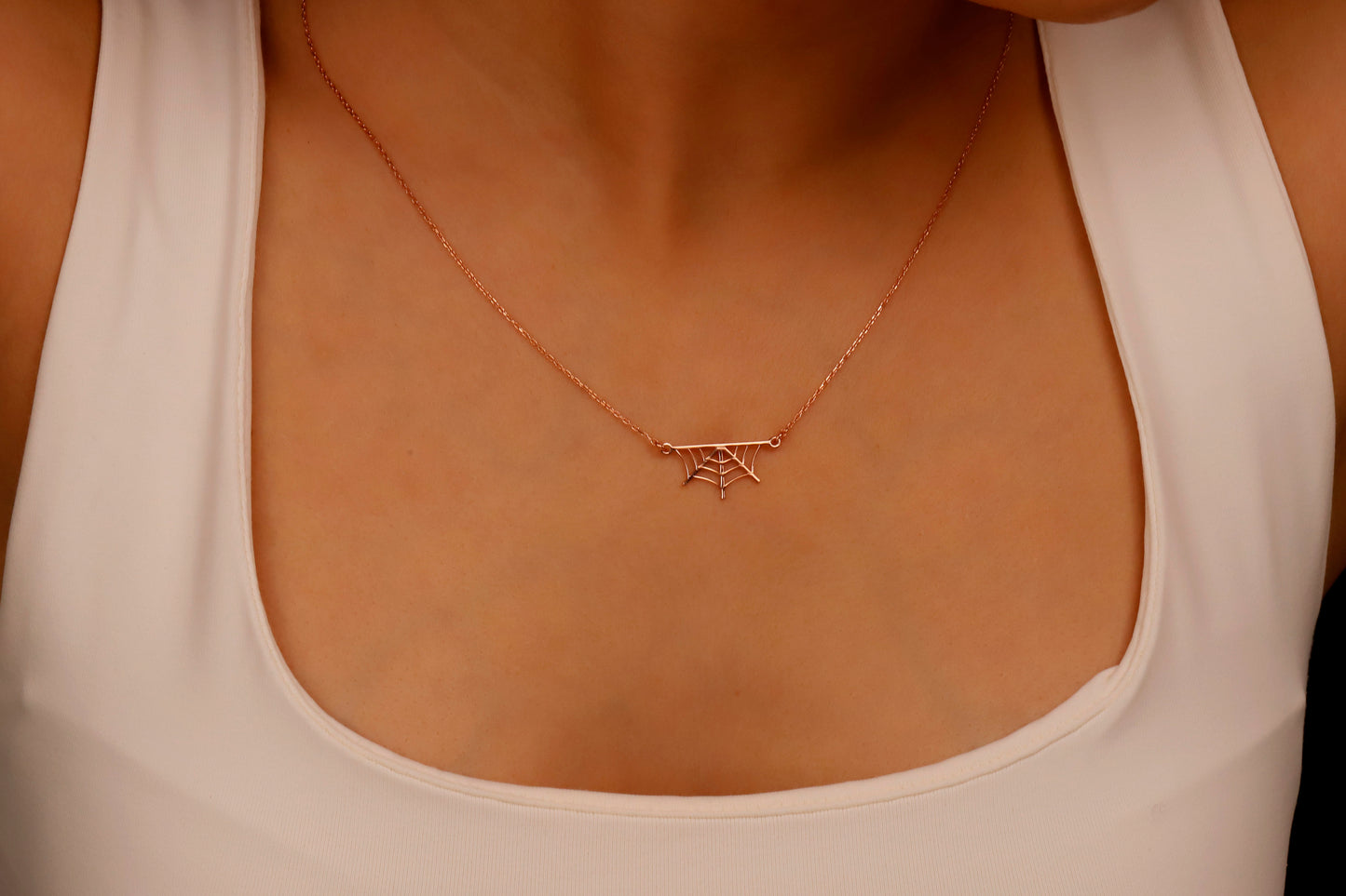 Spider Web Pendant Necklace | Gothic Cobweb Design | Perfect for Halloween & Christmas Gifts