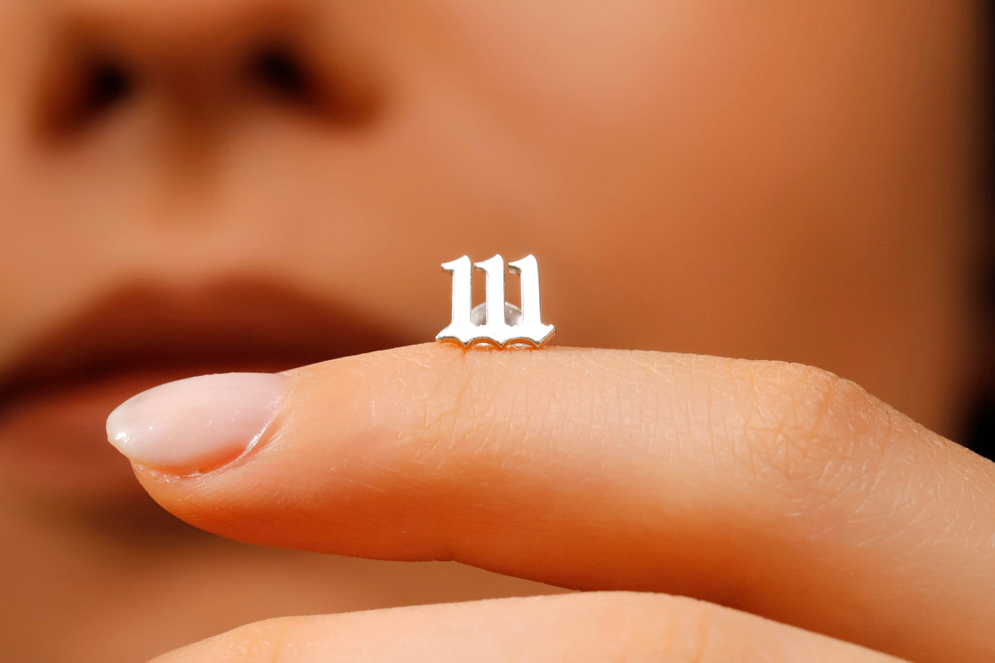 Angel Number Stud Earrings