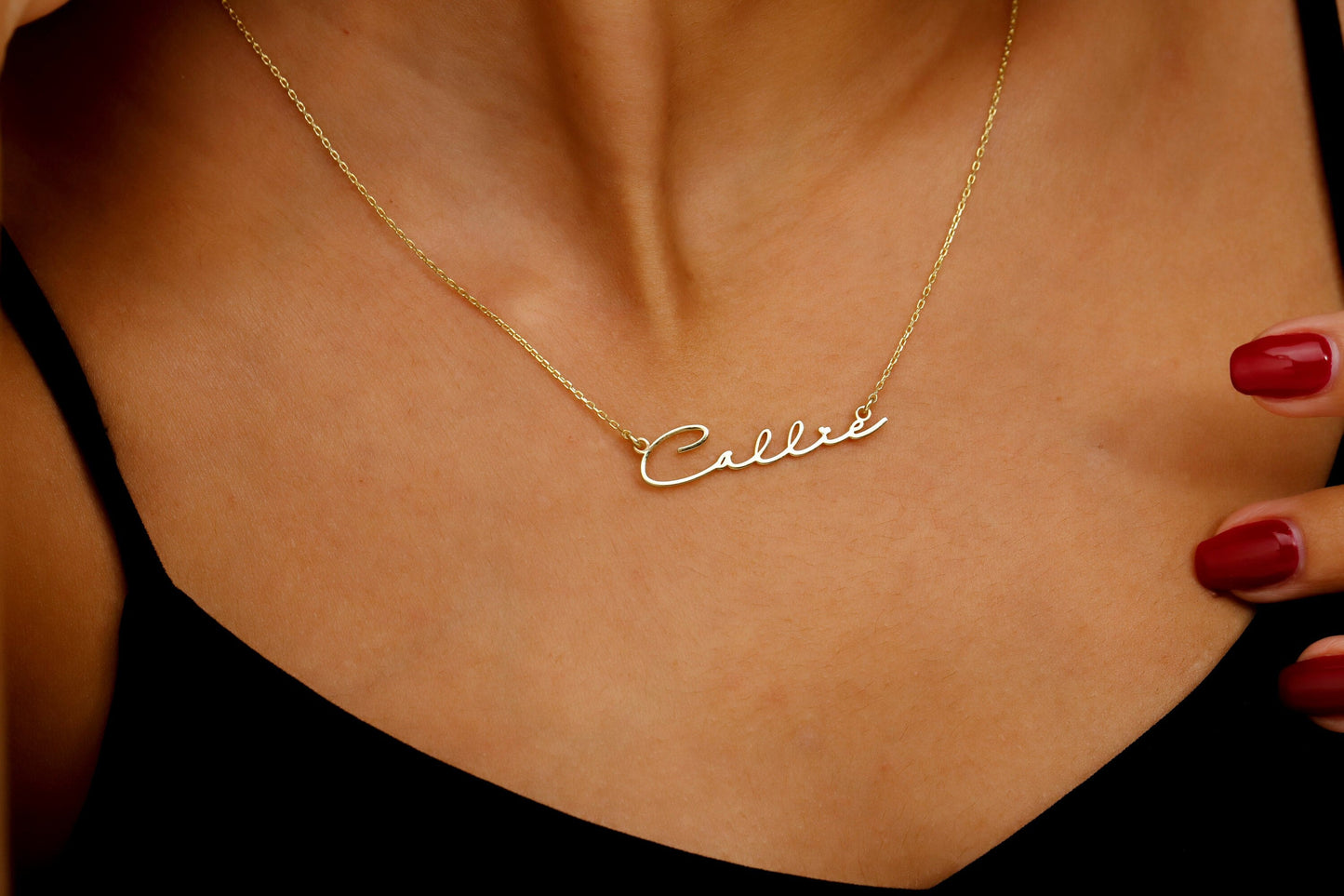 Silver Nameplate Necklace - Personalized Elegance for Every Style