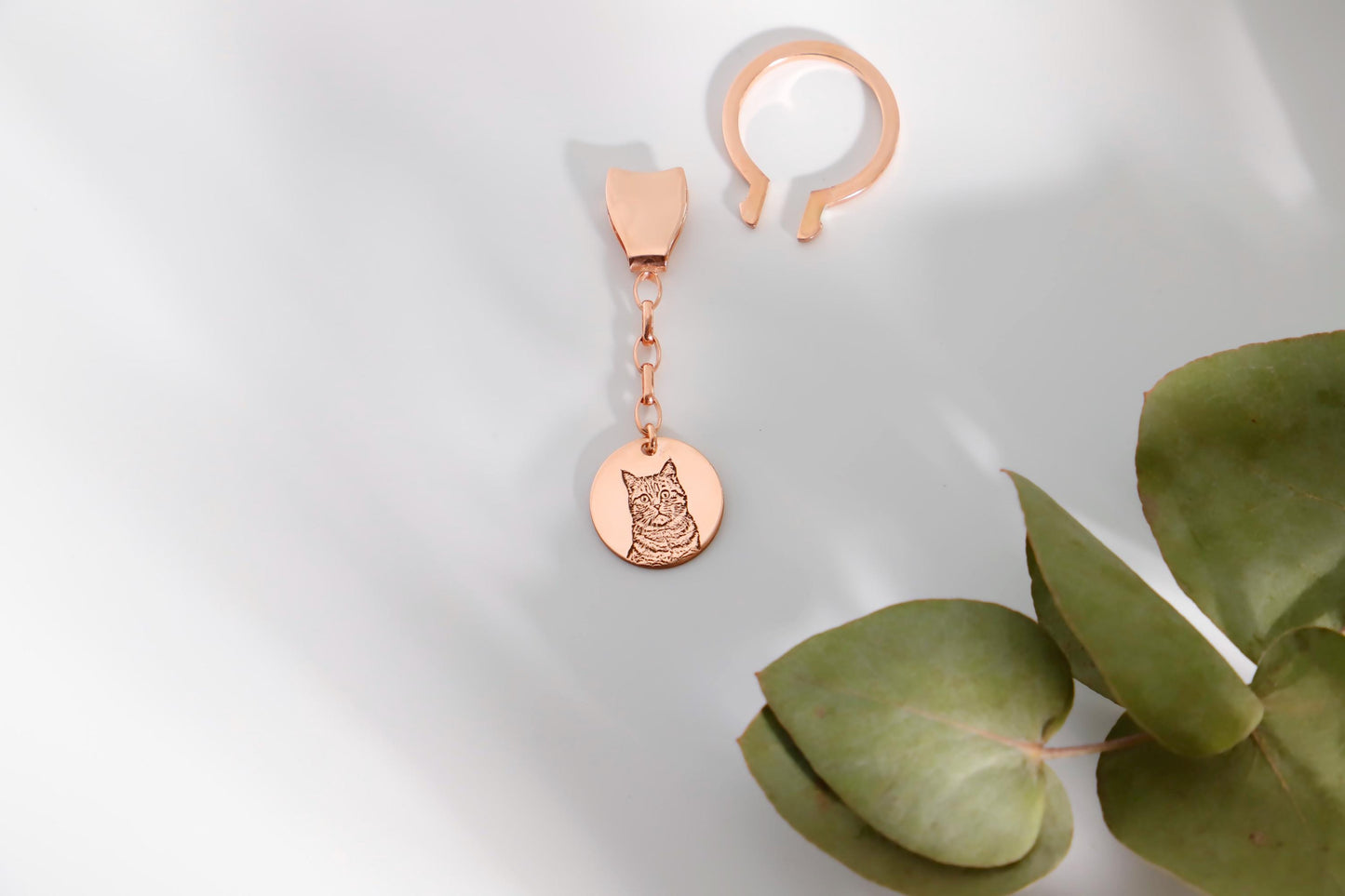 Cat Keychain Personalized