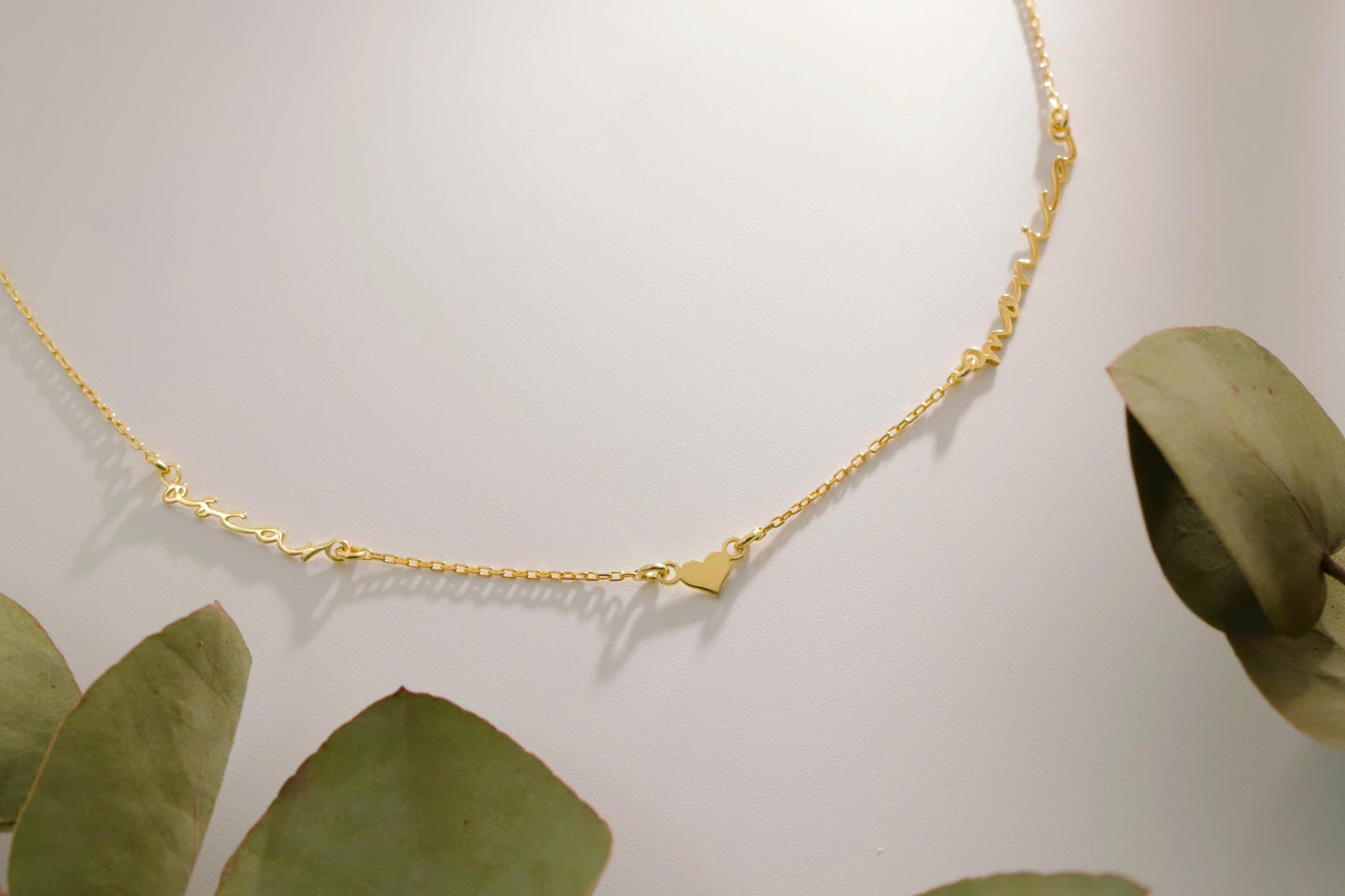 Two Name Handwriting Necklace