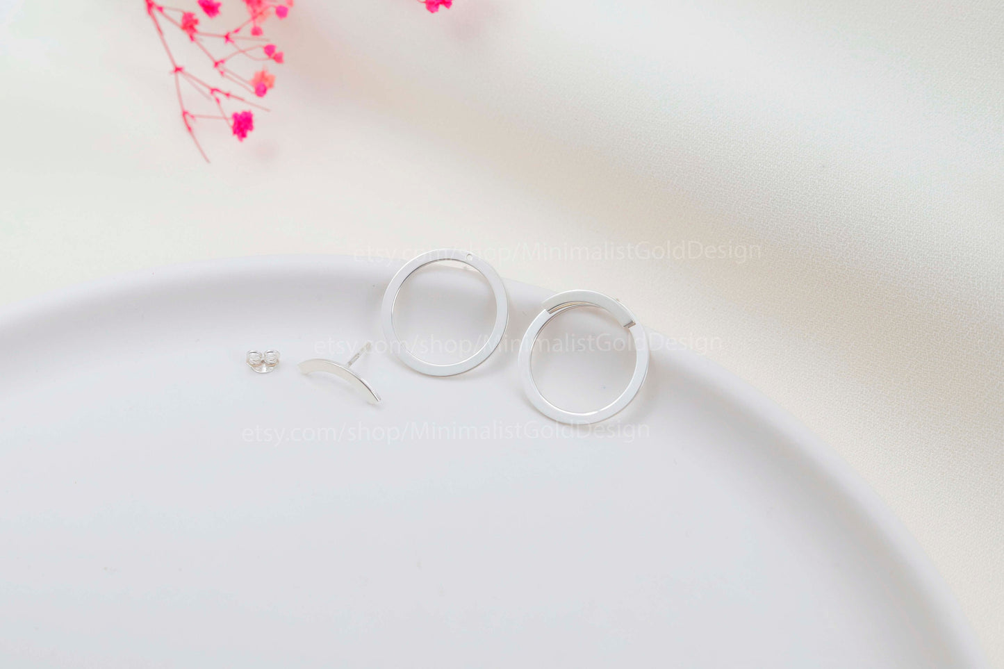 LuxeCircle Ear Jackets - Stunning Multi-Dimensional Design for Effortless Elegance