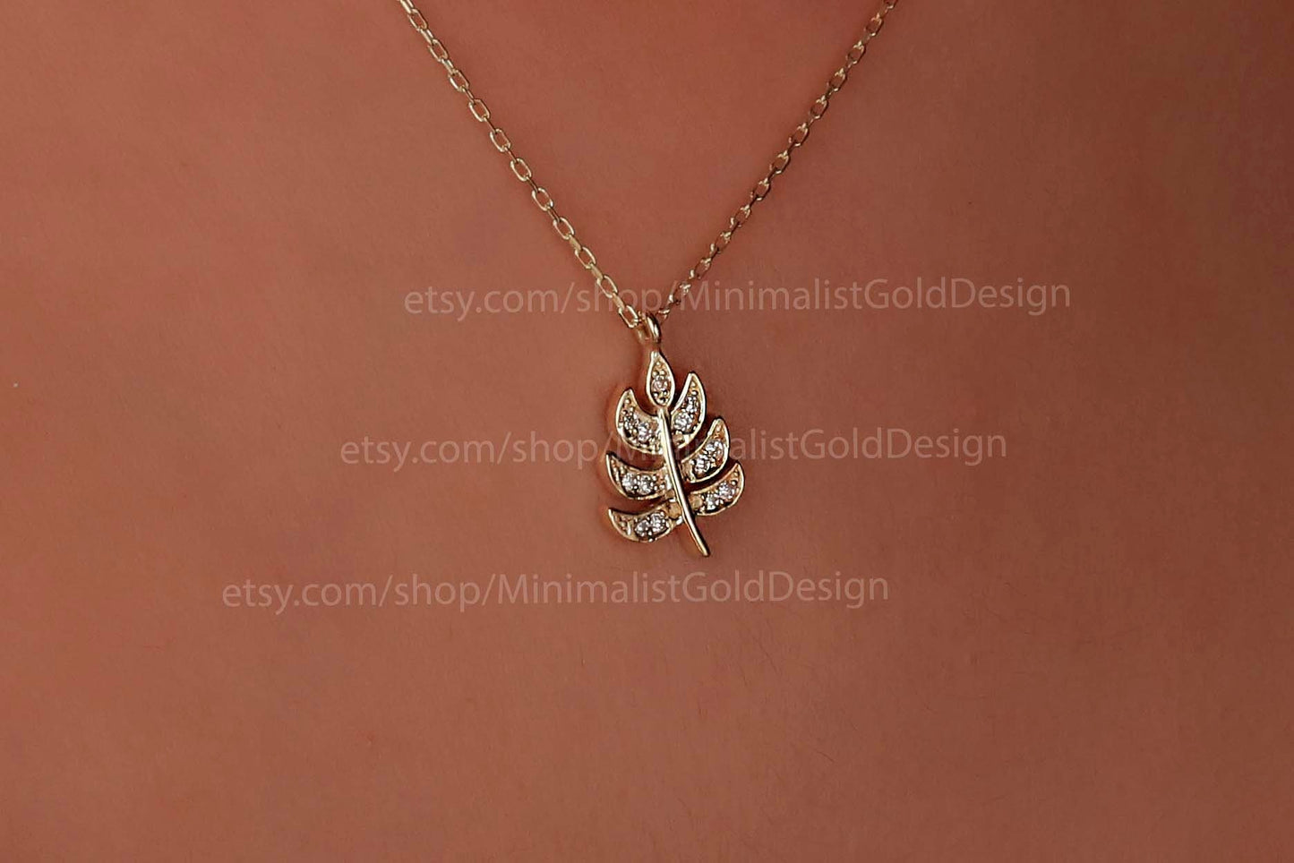 Radiant Jewel Diamond Leaf Pendant Necklace β Exquisite Monstera Leaf Design, Perfect Tropical Charm for Every Occasion