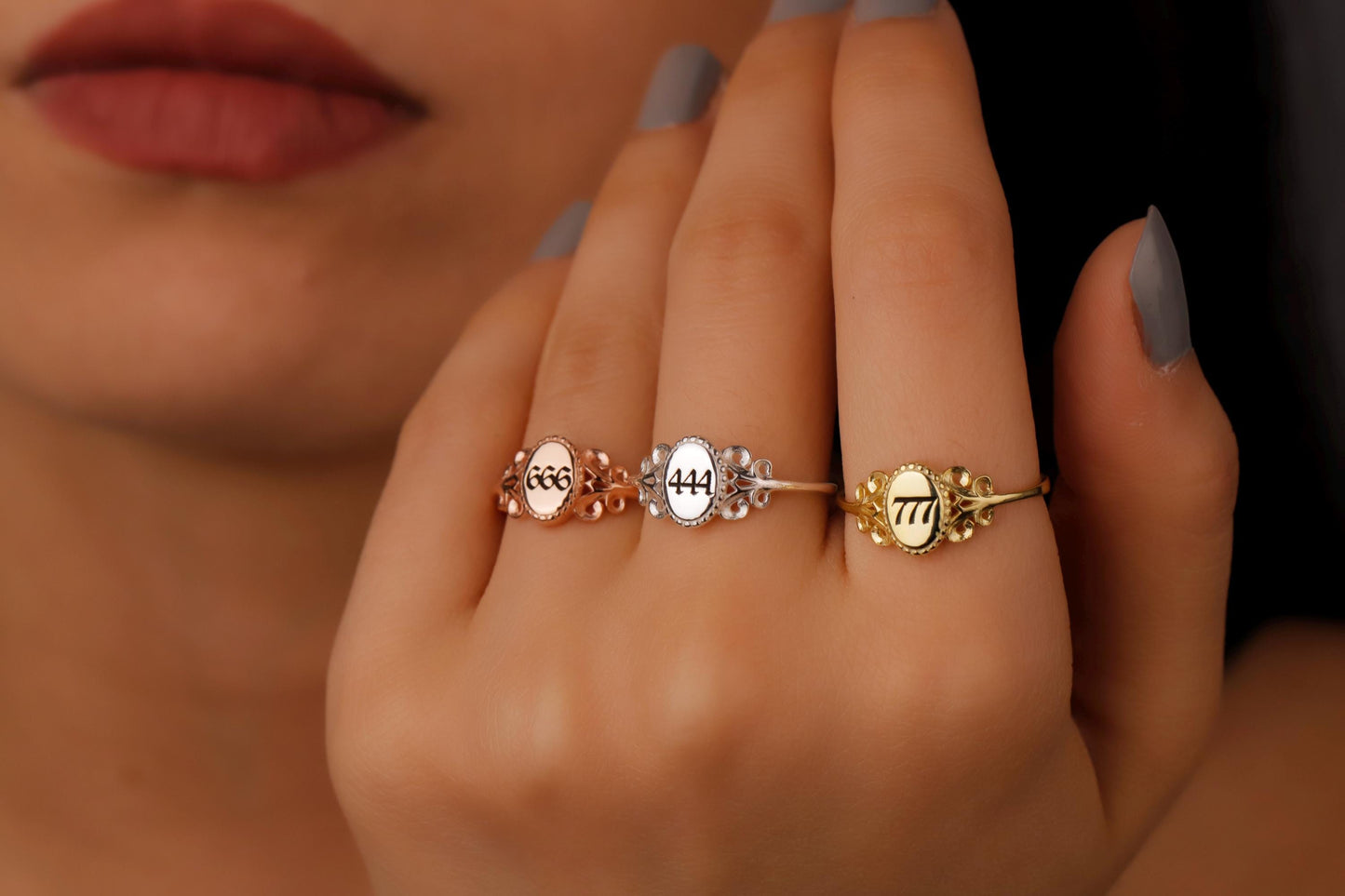 Personalized Angel Number Ring