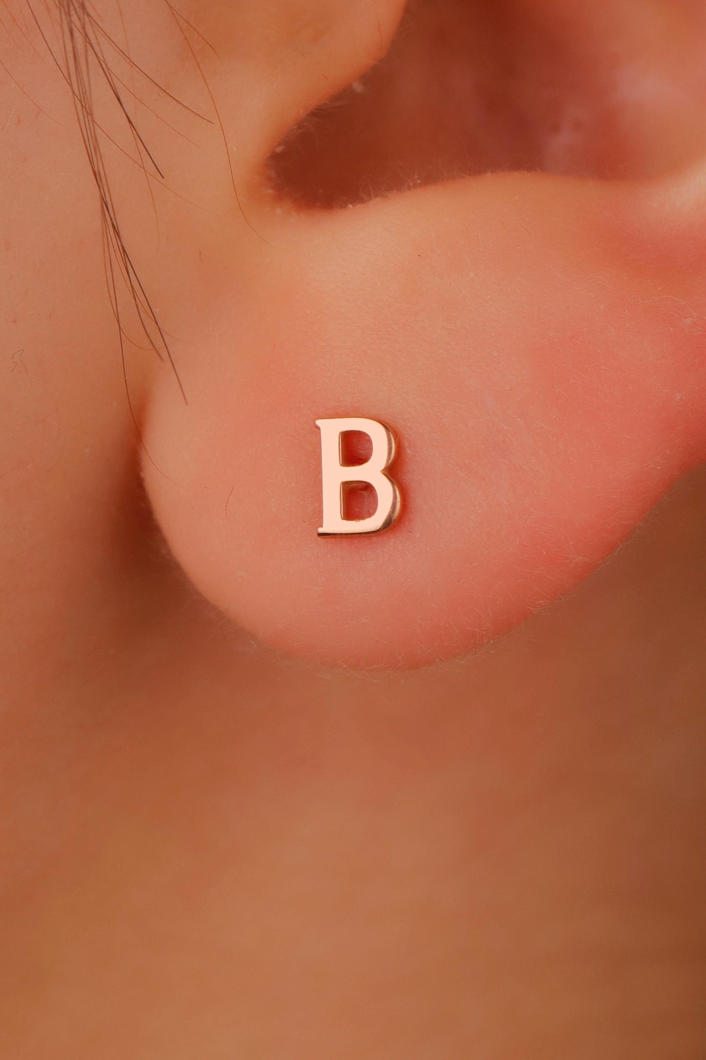 Silver and Stone Initial Stud Earrings – Dazzling Personalized Letter Jewelry
