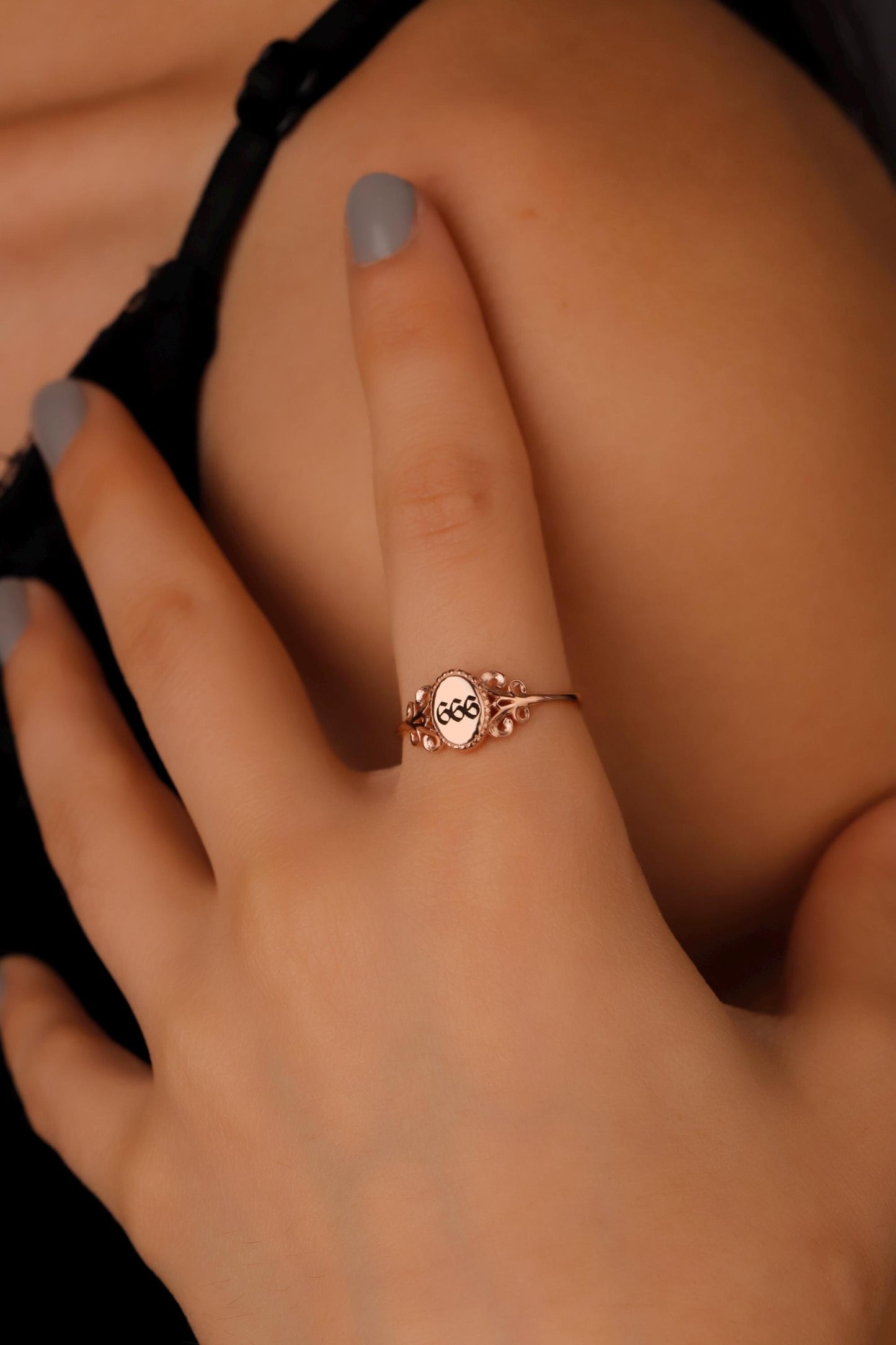 Personalized Angel Number Ring