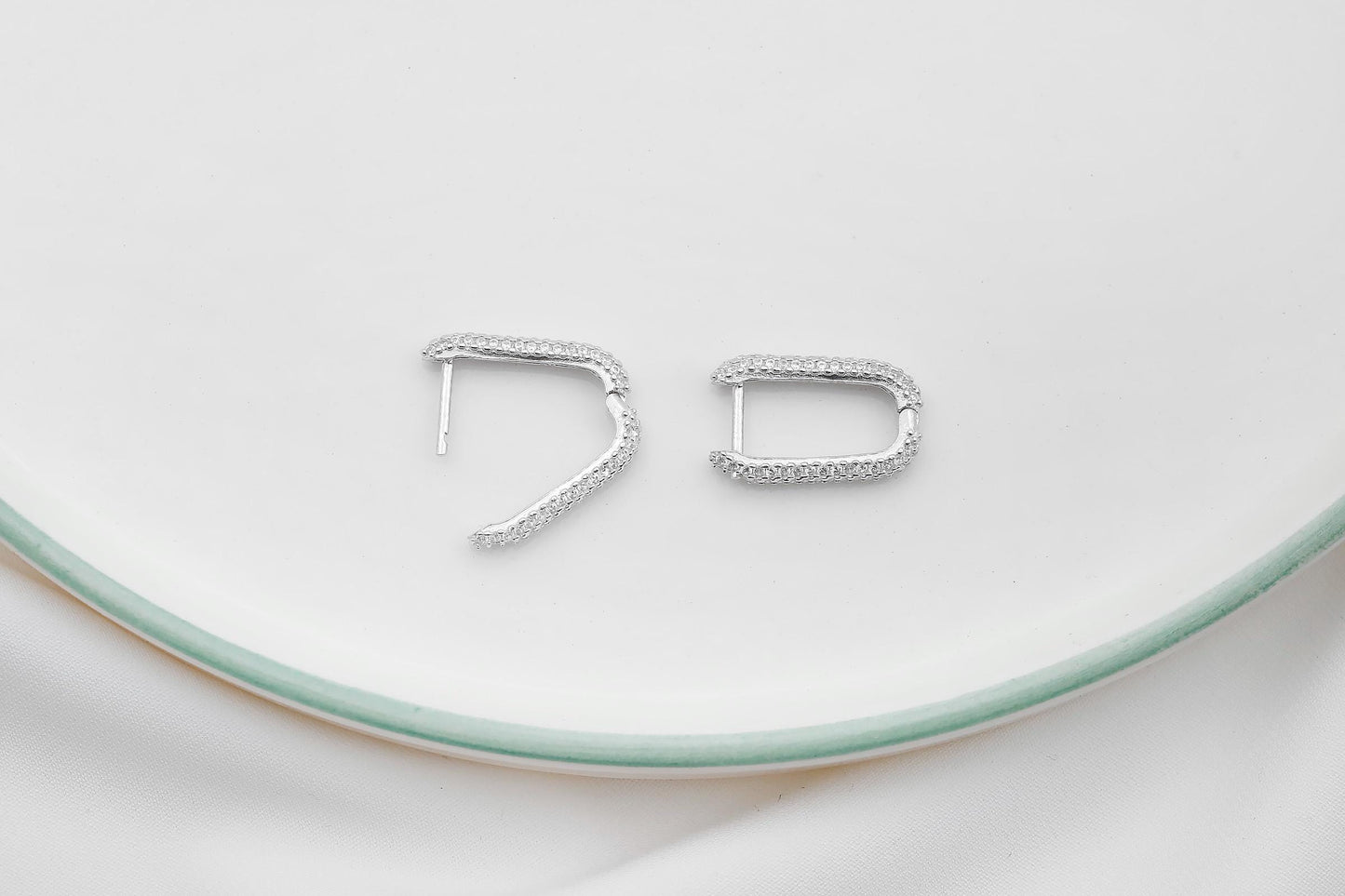 Silver Diamond Huggie Earrings • Tiny Cartilage Hoops • Your Earring Stack Hoop Earrings • CZ Dimond Huggies • Perfect Gifts