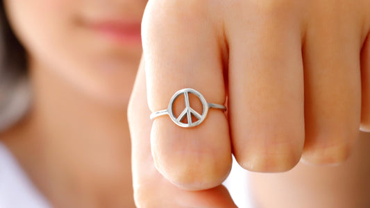 Vibrant Peace Sign Rings - Embrace Your Unique Style with a Bold Statement