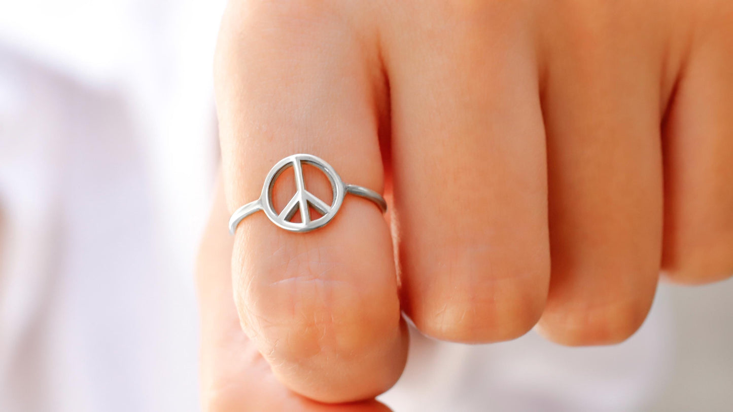 Peace Sign Rings