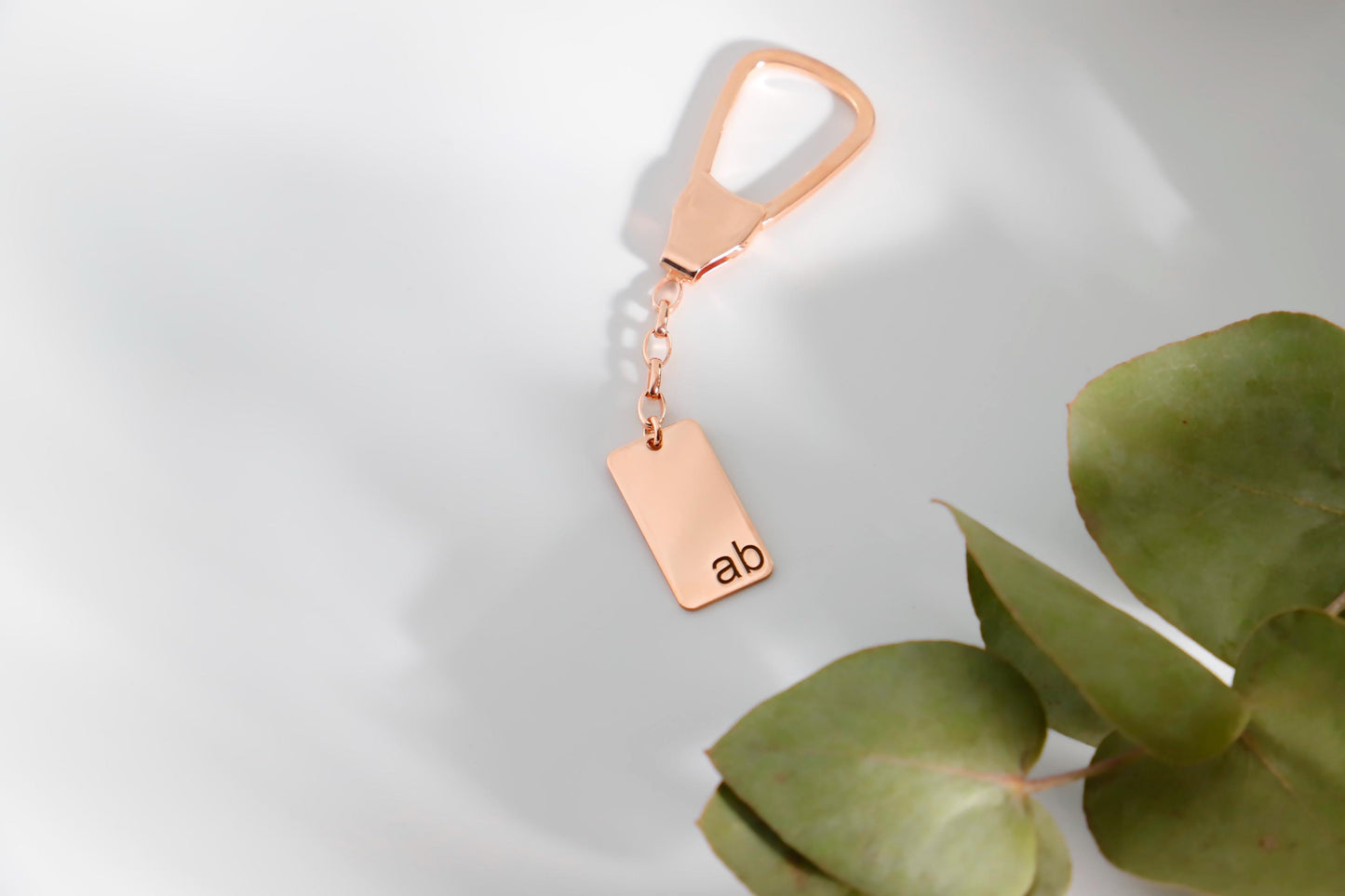 Silver Paws Dog Tag Key Chain - Dainty 925 Sterling Silver, Handmade Gift for Pet Lovers