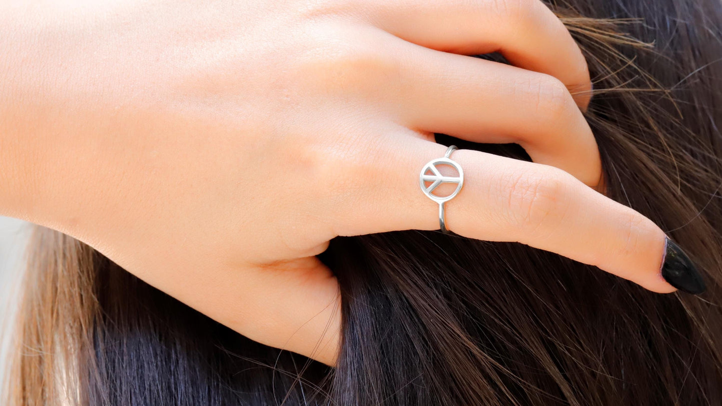 Peace Sign Rings