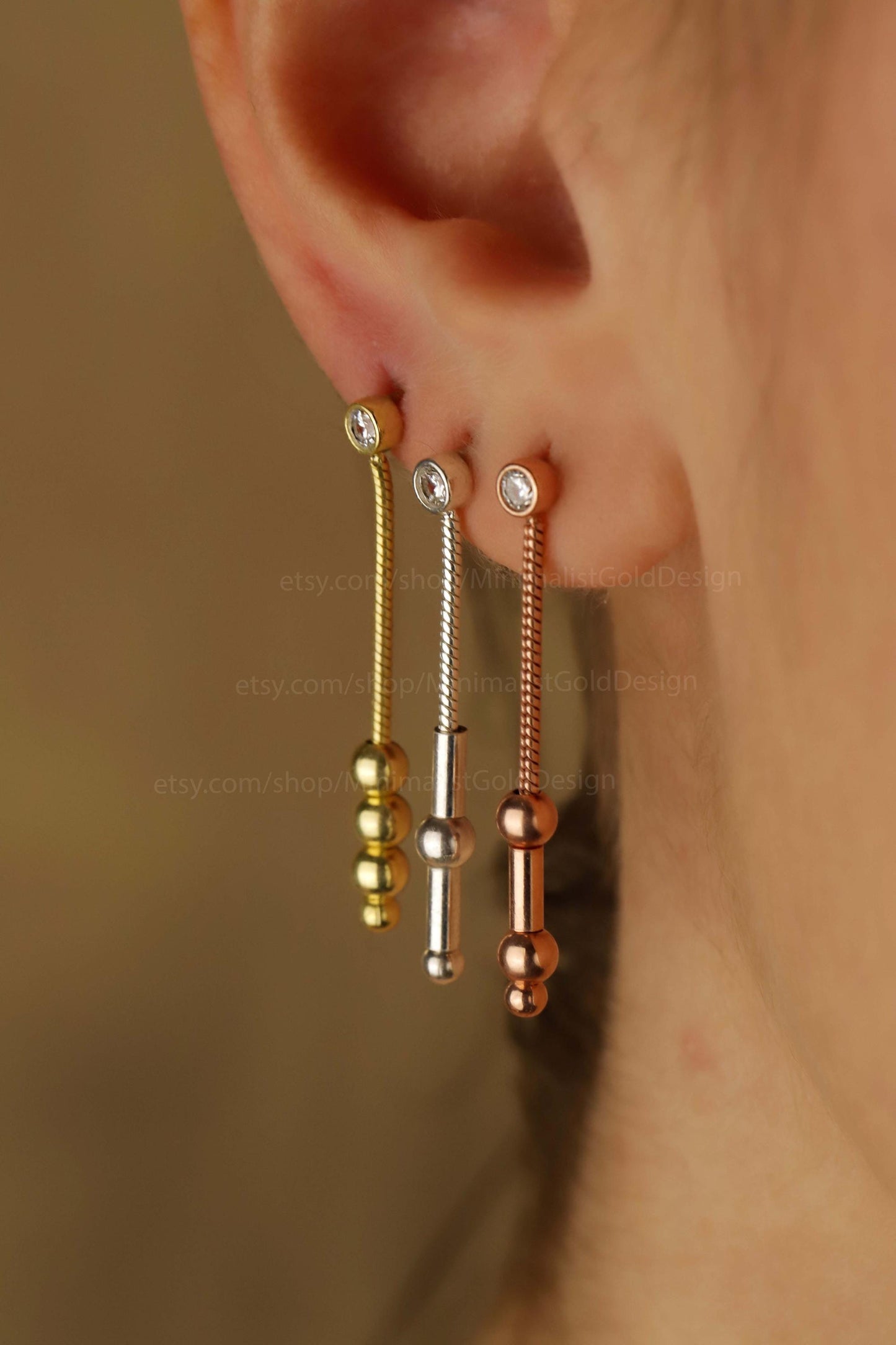 Morse Code Dangle Earrings - Meaningful Couples Gift for Friends