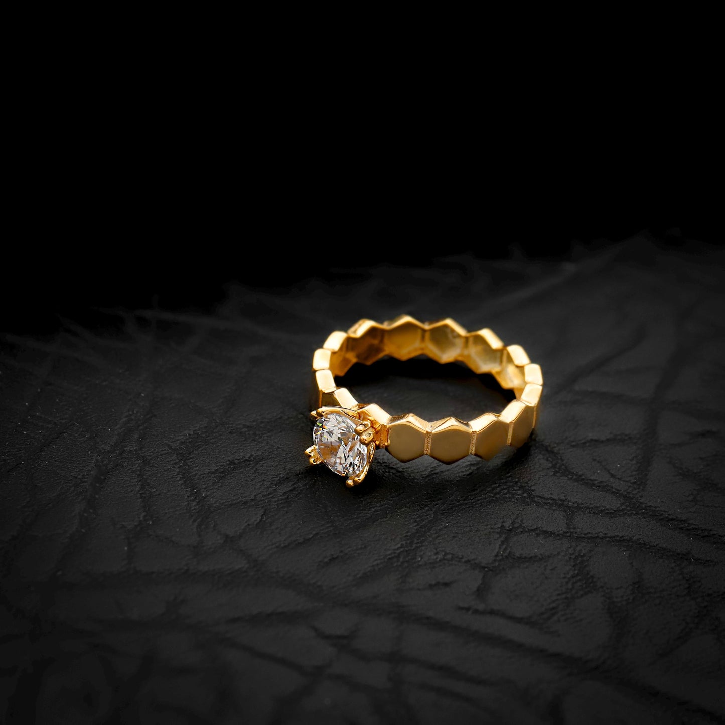 925 Sterling Silver Solitaire Ring, Cubic Zirconia Jewelry