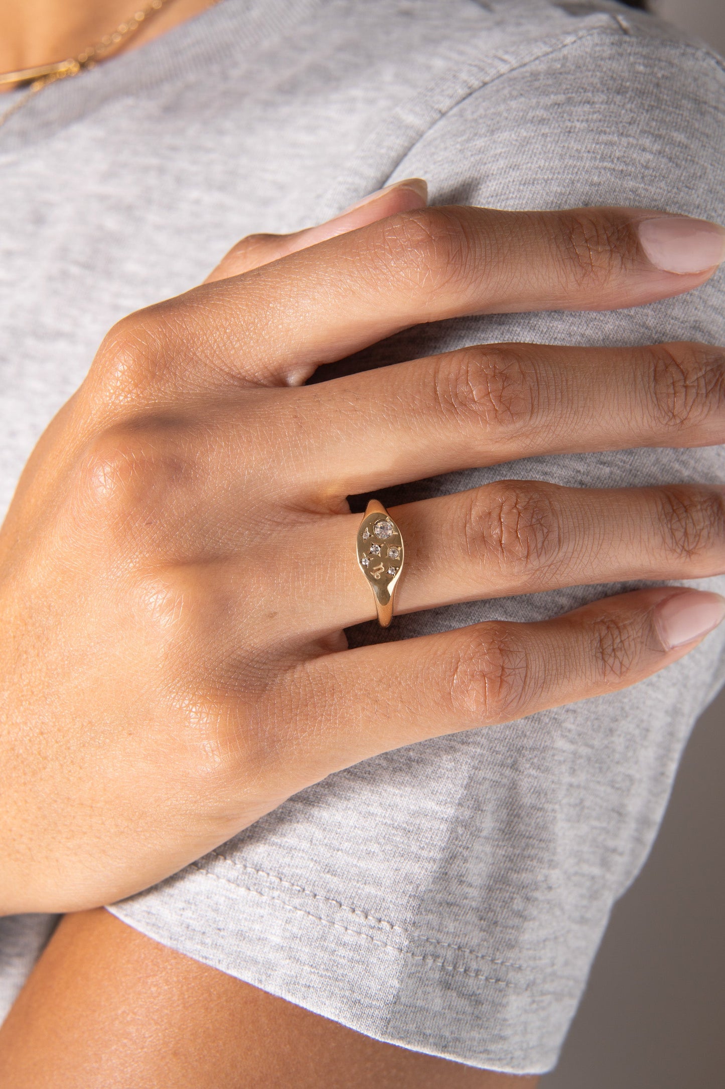 Aquarius Zodiac Ring