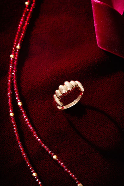 Vampire Teeth Fangs Ring