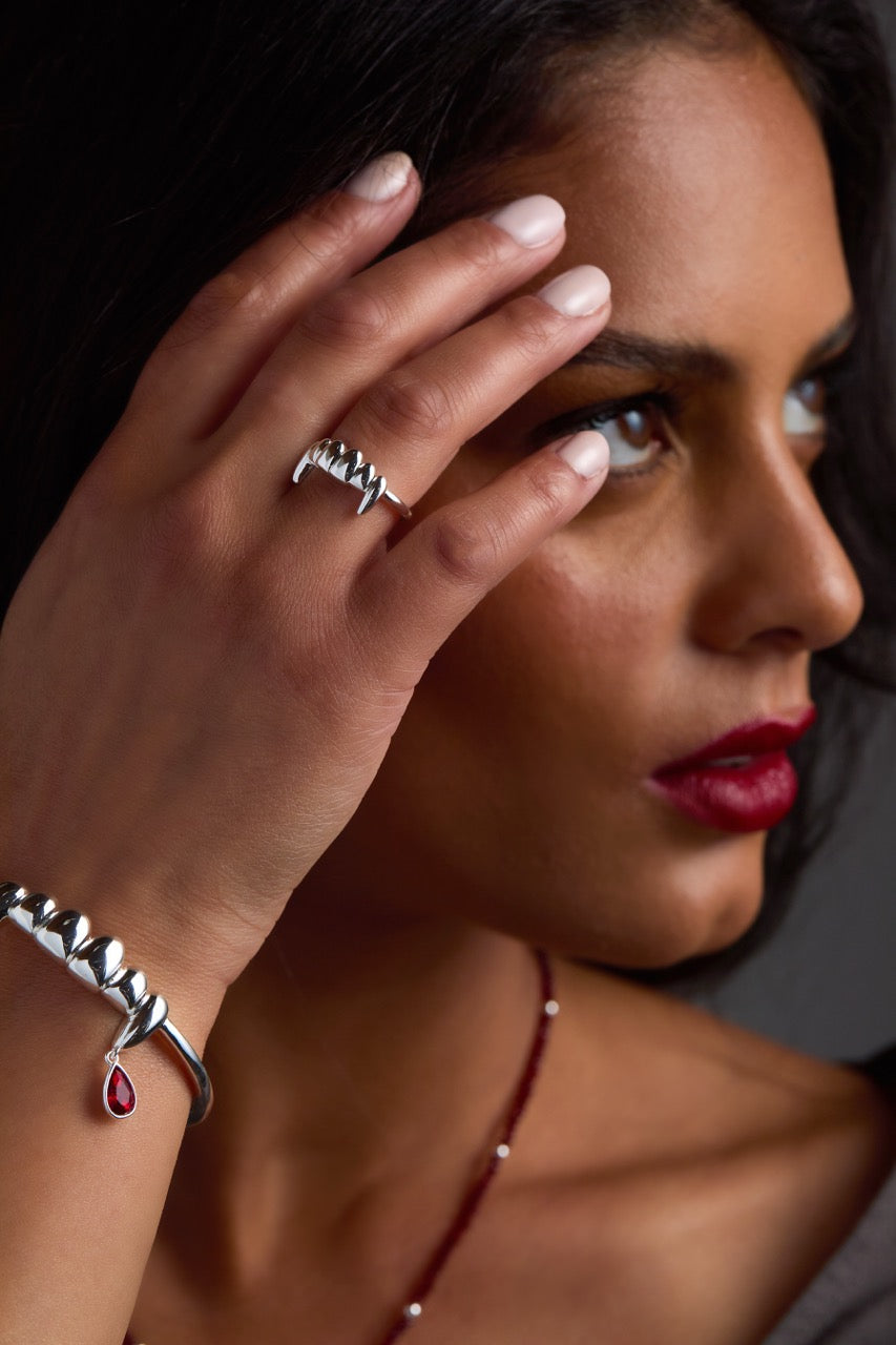 Vampire Teeth Fangs Ring