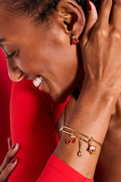 'My Cherry Amour' Ice-Cream Sundae Multi Charm Bangle