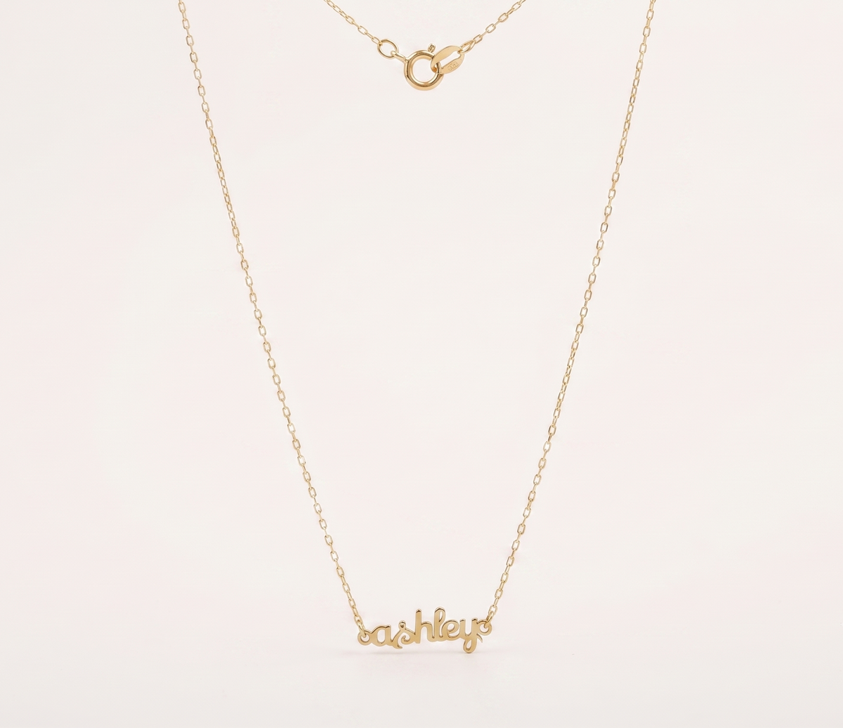 Gold Name Necklace, Personalized Jewelry