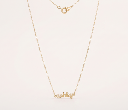 Gold Name Necklace, Personalized Jewelry