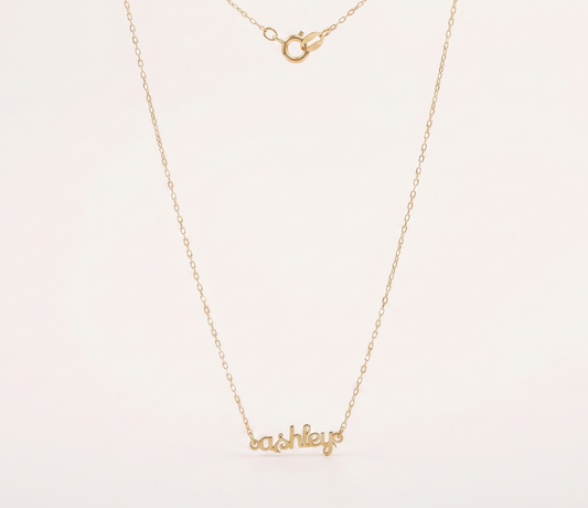 Gold Name Necklace, Personalized Jewelry