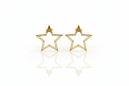 Starry Elegance Ear Jacket Earrings - Dazzling Sterling Silver Design