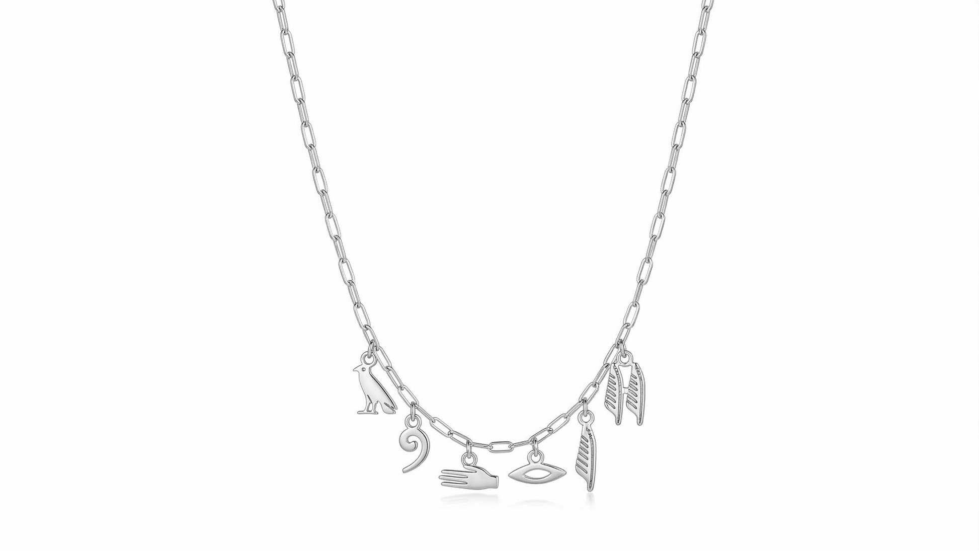 Elysian Jewelry Personalized Hieroglyphics Necklace - Silvergoldandrose