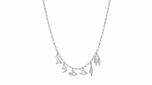 Elysian Jewelry Personalized Hieroglyphics Necklace - Silvergoldandrose