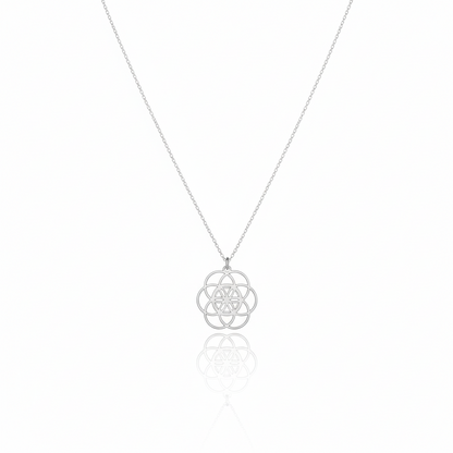 Seed of Life Pendant Necklace in 925 Sterling Silver