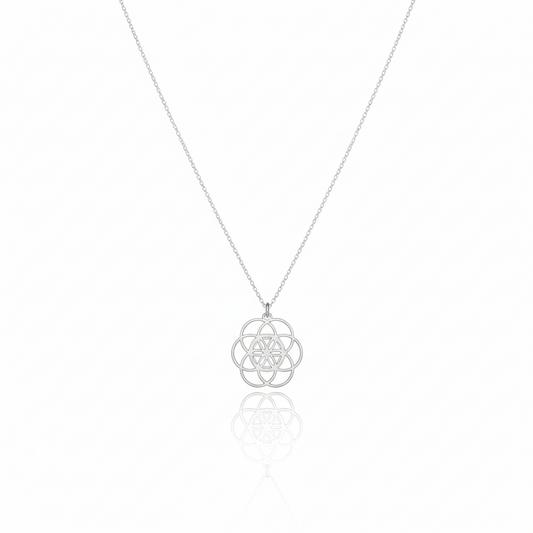 Seed of Life Pendant Necklace in 925 Sterling Silver